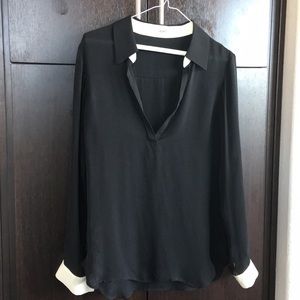 L’agence Black silk shirt
